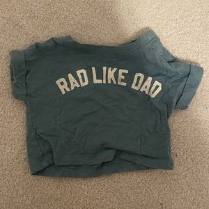 Blue rad like dad baby tshirt
